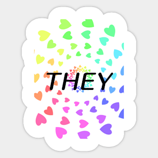 They(Hearts) Sticker